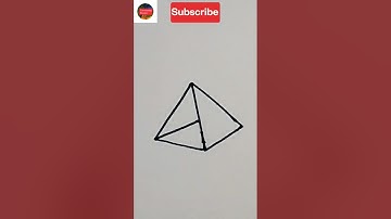 Draw a simple pyramid using these simple steps #shorts #ashortaday Canvassing Passion