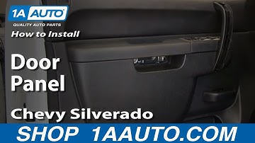 How To Remove Front Door Panel 07-13 Chevy Silverado 1500 Truck