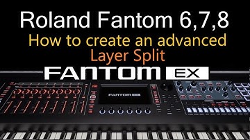 Roland FANTOM - How to create an Advanced Layer Split