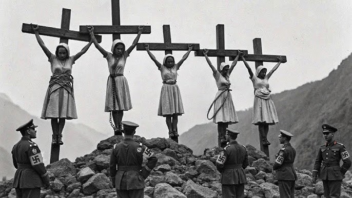 Nazi Soldiers Pose With Captured Women… 80 Years Later, Experts Turn Pale When They Zoom In!