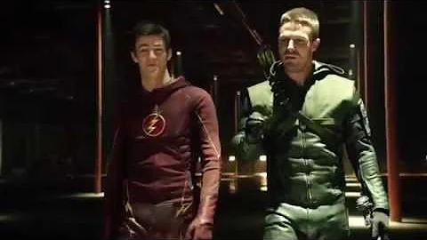 Arrow 3x8: Oliver & Barry (Crossover Ending Scene)