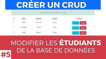 #5 - Créer un CRUD en Laravel 10 - Modifier les informations d
