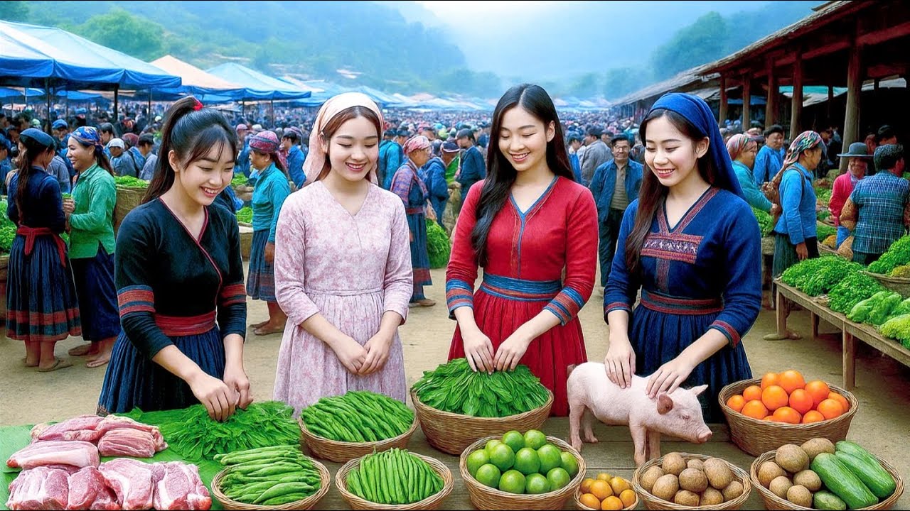 Lung Phinh Market, Lao Cai – Northwest Vietnam’s Hidden World of Food, Black Pigs & Rare Herbs