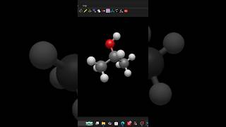 Modelling Isopropanol (Isopropyl Alcohol) in Avogadro2