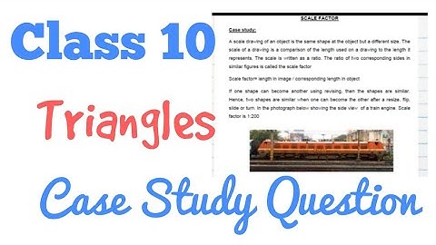 CBSE | Class 10 |A scale drawing of an object is the same shape of the object but a different size