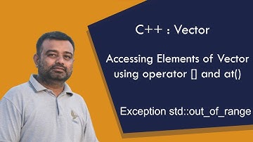 Accessing Elements of vector using operator [] and at().