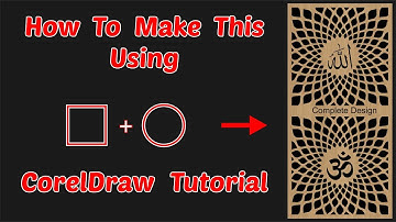 CorelDraw Tutorial | Easy Jali Design Pattern | Om Mandala for CNC & Laser Cutting