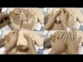 Soft dirt 🪨🤎Floor Crumbling🫗🤍with creamy 🥛paste pouring - by attitude girl asmr 💞