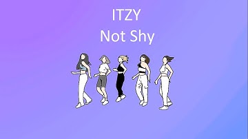 ITZY "Not Shy" Dance Practice (Animation)