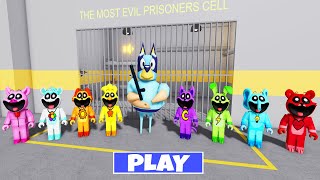 BLUEY BARRY'S PRISON RUN VS ALL SMILING CRITTERS - Walkthrough Full Gameplay #obby #roblox