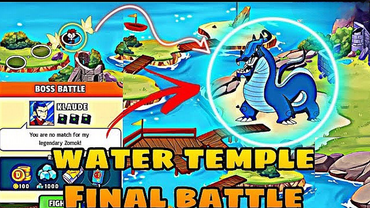 Defeating Klaude Again In Water Temple|Dynamons World|Hell of Gamerrzz|