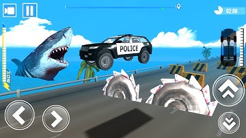 DEADLY RACE #17 - Speed Police Car Bumps Challenge 3d Gameplay Android IOS