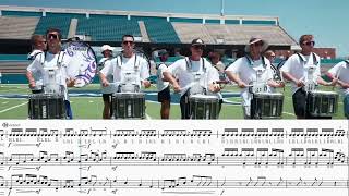 Carolina Crown 2025 Drum Break Transcription 2Nd Movement