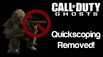 Call of Duty: Ghosts - Quickscoping Removed | Info & Opinion