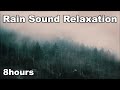 8 Hours of Rain Sound Relaxation / Ultimate Stress Relief, Deep Sleep, Meditation, Yoga,..
