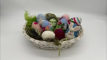 Easy Needle Felt 3D Easter Egg Tutorial