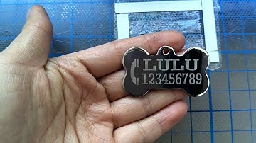 SKYCUT camera cutting plotter engrave pet tag