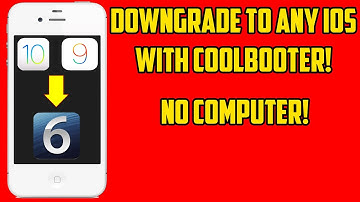 How To Downgrade ANY 32 Bit iPhone With CoolBooter!