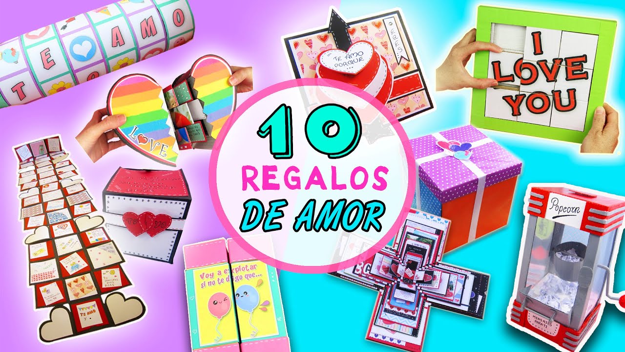 10 REGALOS para TU AMOR - Ideas SAN VALENTÍN - TARJETAS y Regalos  Increíbles