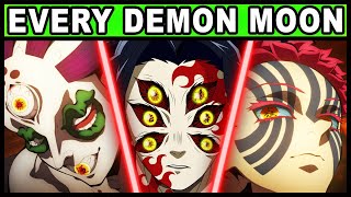 ALL 18 DEMON MOONS EXPLAINED AND RANKED! Every Kizuki in Demon Slayer History