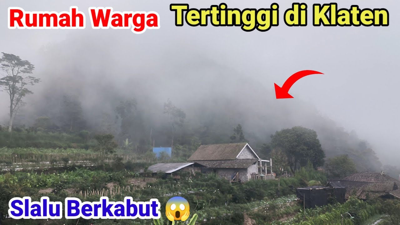 Rumah dan Desa Tertinggi Klaten Berada di Gunung Merapi 