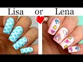 LISA OR LENA GAME 💖 What do You Like? [ Fashion Styles &amp; Nail Design Choices ] Lisa and Lena  #27