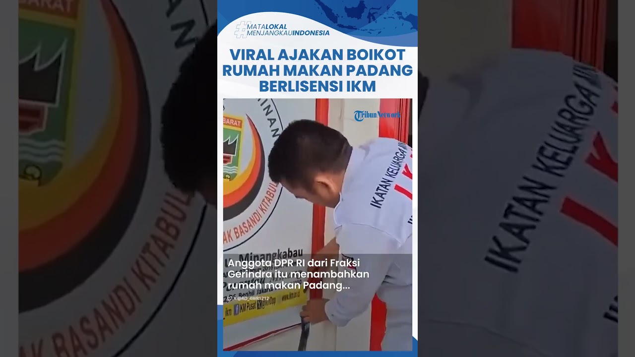 Viral Boikot Rumah Makan Padang Bersertifikat IKM 'Asli Orang Minang', Andre Rosiade Banjir Hujatan
