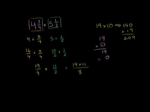 Multiplying mixed numbers 1 (ex 1)