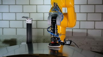 Robotic Polishing with Bota Systems LaxONE Force-Torque Sensor and Staubli 6-axis Robot