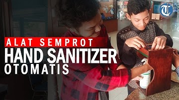 KEREN! 3 Mahasiswa Undika Bikin Alat Semprot Hand Sanitizer Otomatis