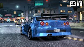 Nissan Skyline GT-R R34 | Need for Speed: Carbon Gameplay (PC 4K 60FPS)