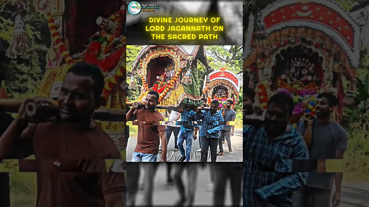 DIVINE JOURNEY OF LORD JAGANNATH ON THE SACRED PATH 🚩🙏 || #hinduism #hindugod #sanatanisanskriti