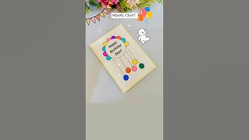 Easy handmade birthday card without glue #easycraft #papercraft #cards #craft #birthday