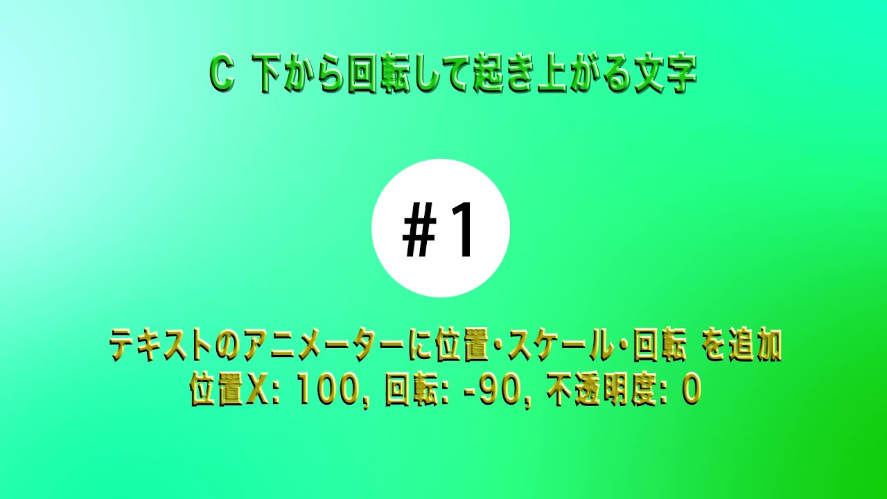213 テキストアニメーターをもっとプロっぽく アニメーションプリセットの保存と適用方法 アフターエフェクト Youtube