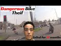 THIEF ON A STOLEN MT07 gets chased by relentless biker cops