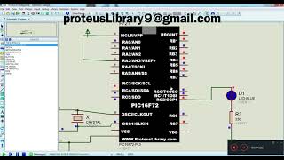 How to Simulate PIC 16f72 Microcontroller in Proteus LED BLINKING