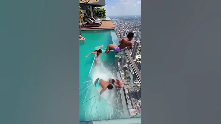 Infinity Pool Disaster as Glass Cracks and People Fall 😳💥