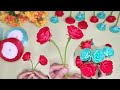 Diy  cara membuat bunga dari pita satin  bunga mungil satinribbonflowers