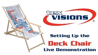 Advertising Deck Chair Setup Find these products at http://www.texvisions.com/advertising-innovations-display...chairs The Deck Chair is a