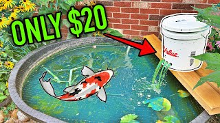 CHEAP DIY POND FILTER BUILD - SIMPLE and EASY!