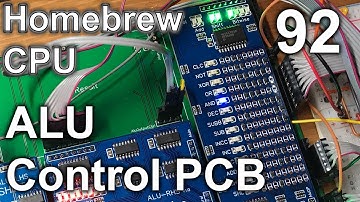 ALU Control PCB - Making an 8 Bit pipelined CPU - Part 92
