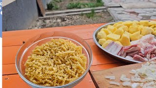 МЯСО, КАРТОШКА, МАКАРОН и получается ВКУСНЯТИНА