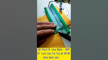 ST. CÁCH MAY TRỤ TAY ÁO SƠ MI  2MAY #sewing #somi #meomayva #kythuatmayva #congnghemay