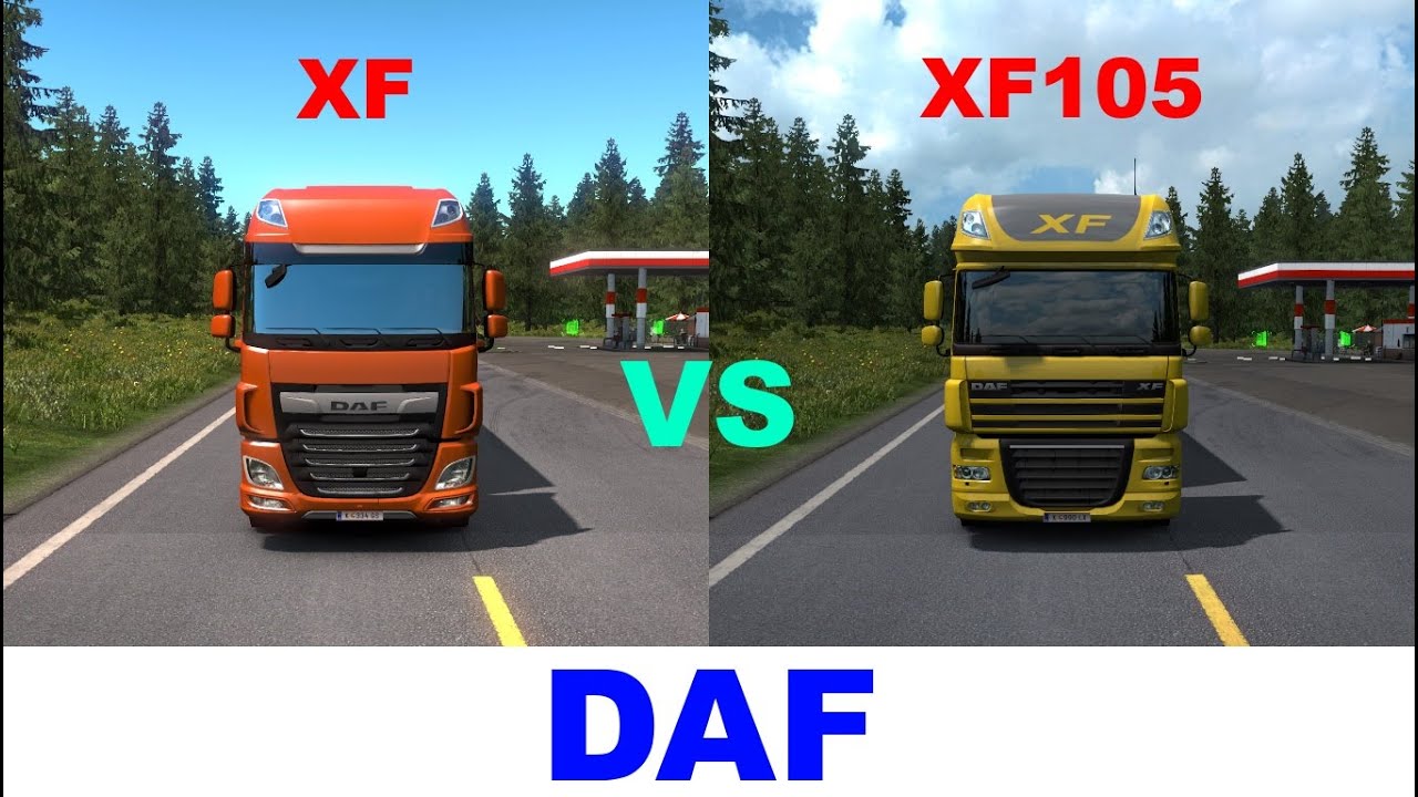 Euro Truck Simulator 2 - 780HP DAF XF vs 780HP DAF XF105 - Drag Race ...