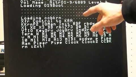 CoCoFPGA booting Nitros9 directly