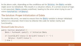 Understanding the ‘undefined variable data’ Error in Laravel