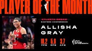 Allisha Gray Wins Consecutive Eastern Conference Player Of The Month Honors In May And Now June