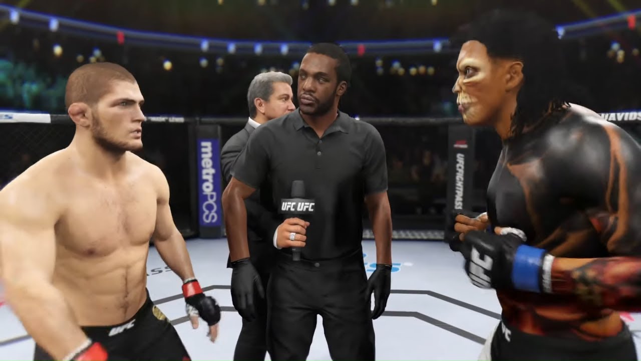 Khabib vs. Gothic Executioner - EA Sports UFC 2 - Champion Fights ☝️🦅 ...