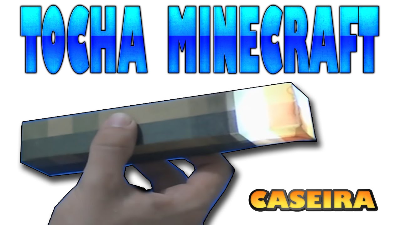 Como Fazer Réplica – Tocha do Minecraft Caseira (paper craft)