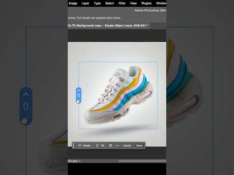 The Insane NEW Rotate Object in Photoshop! #Shorts